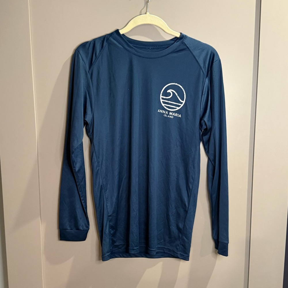 Blue unisex UV blocking Swim Shirt